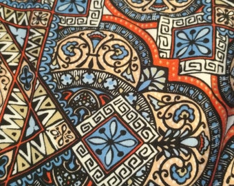 Cotton Spandex Abstract Tile