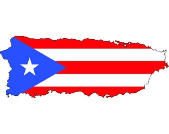 Puerto rico flag art | Etsy