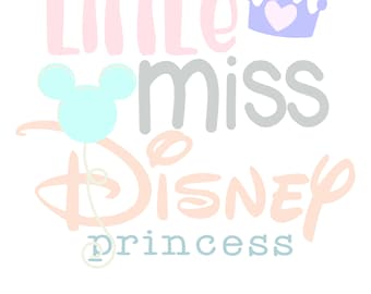 little miss disney princess svg file, svg cut file, cricut cut file, silhouette cut file, png file, baby svg, new baby svg, easter svg