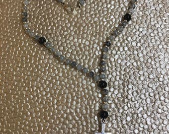 Car charm rosary- Car rosary - Car accessories - Hanging var charm - Car cross.