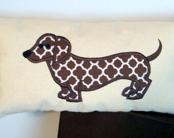 Dachshund applique | Etsy