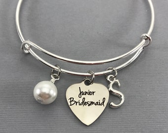 Will You be my Junior Bridesmaid - Junior Bridesmaid Proposal- Wedding Party Gift - Pearl Wedding Jewelry - Wedding -Bride Gift Ideas