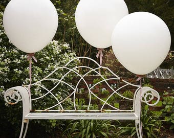 Large White Balloons x 3 | Wedding Balloons | Giant White Balloons | baby Shower Decoration | Wedding Decoration | Large Party Balloons