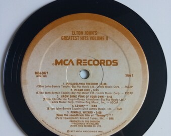 Vinyl Record Magnet - Elton John's Greatest Hits Volume II