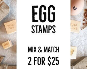 Fresh Eggs Stamp - Mix & Match - Farm Fresh Eggs Stamp - Chickens - Chicken Stamp - Stamp for Eggs - Farmers Market - Chicken Egg Stamp