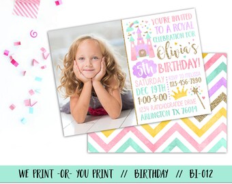 Princess Birthday Invitation, Princess Party Invitation, Princess Invite, Princess Invitation, Royal Invitation, Princess Birthday Party