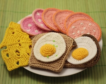 Knitting Pattern for Chocolate / Swiss Rolls / Cakes - Knitted Play Food, Toy...