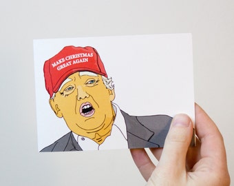 Donald Trump Christmas Card | Make Christmas Great Again Card | Donald Trump Card | Funny Christmas Card | Political Christmas Card
