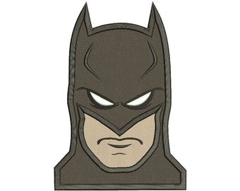 Batman Embroidery Design Filled Stitch 3 sizes Instant Download