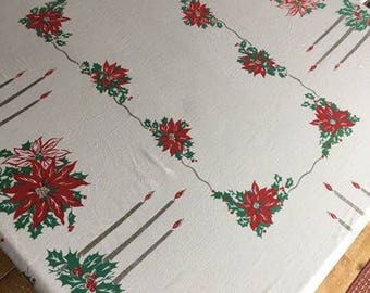 Vintage Christmas Tablecloth