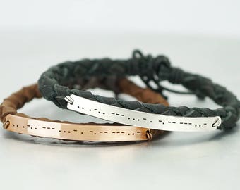 I Love You Morse Code Bracelets of 2, Matching Couple Bracelets, His and Her Bracelets, Secret Message, Anniversary Gift, Wedding Gift