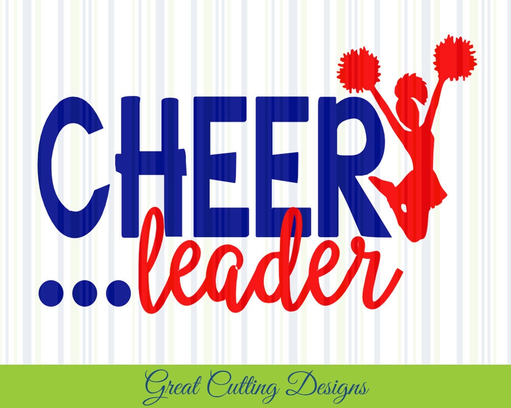 Cheerleader SVG Cut File DXF Cheer SVG Cricut svg Silhouette