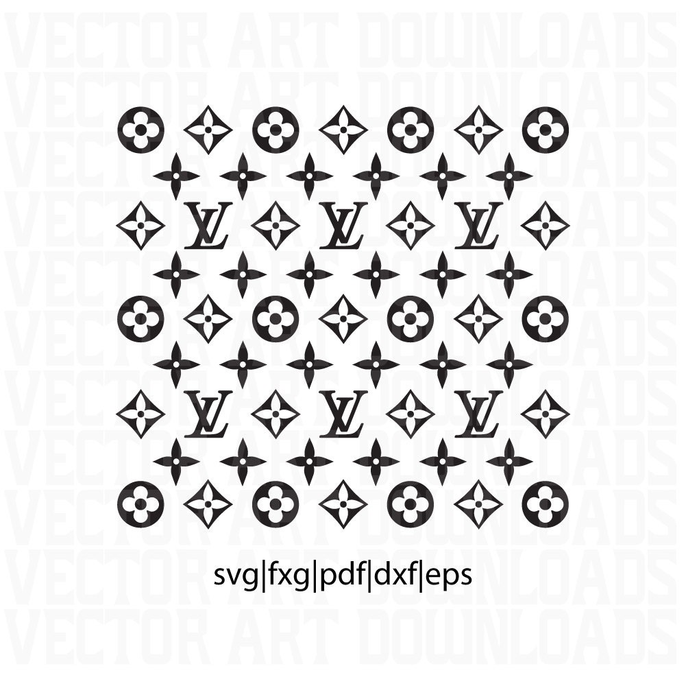 Louis Vuitton Monogram Inspired Logo Vector Art, svg fxg dxf pdf ai format download from ...