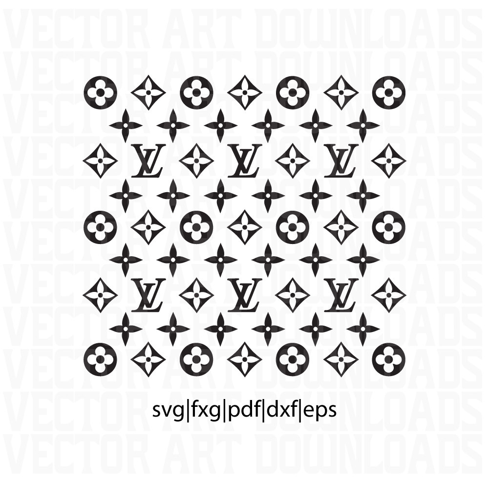 Louis Vuitton Monogram Inspired Logo Vector Art, svg fxg dxf pdf ai format download from ...