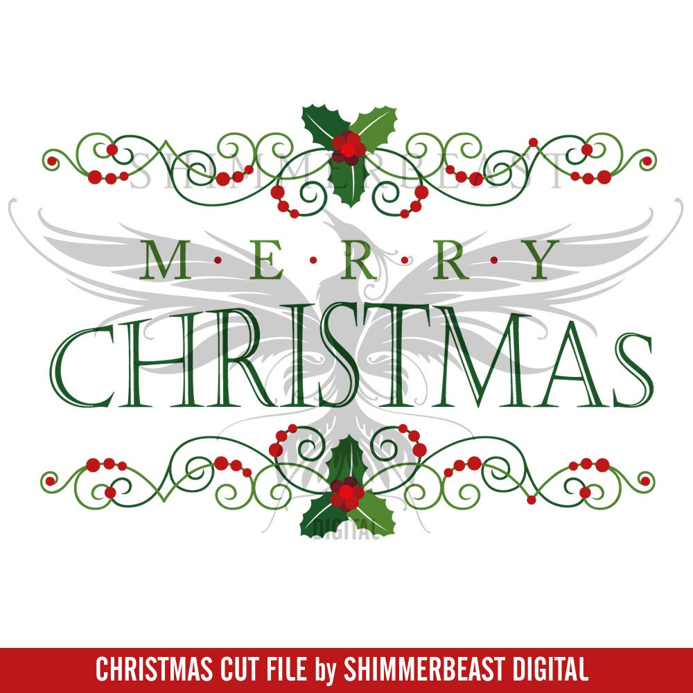 Download Christmas SVG Cut File Merry Christmas svg Christmas sign