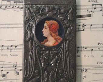 Antique Art Nouveau "Mucha" Dance Card c1900-1920