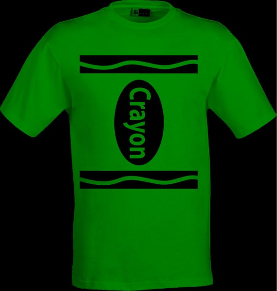 Crayon Green - funny shirt crayola