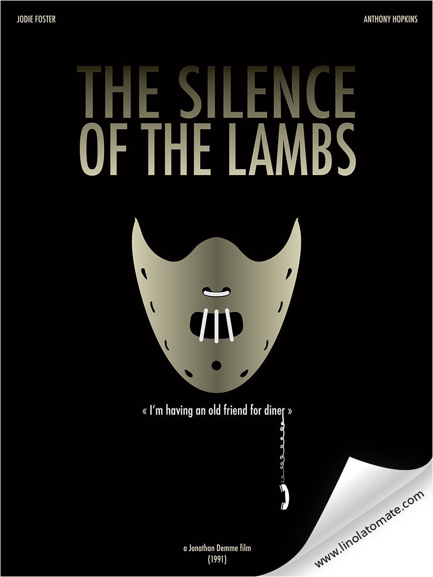 The Silence Of The Lambs Minimalist Movie Poster