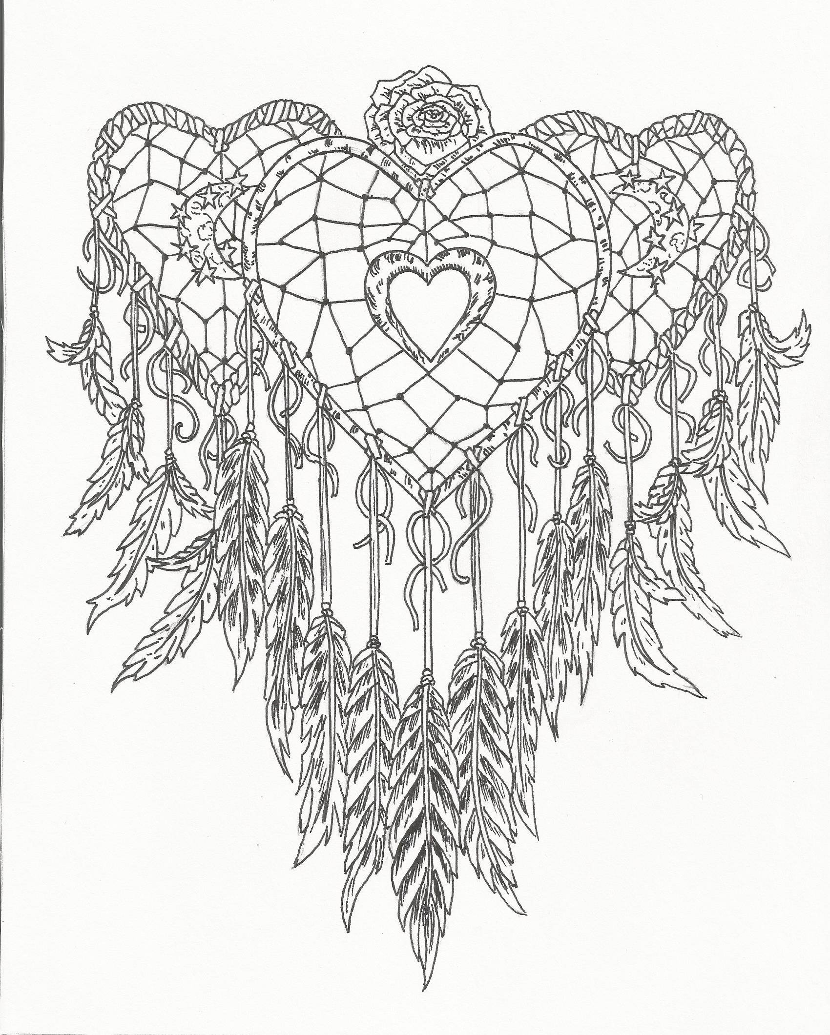 23 Best Ideas Printable Adult Coloring Pages Dream Catchers Home