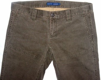 Vintage Ralph Lauren women pants jeans brown size 6
