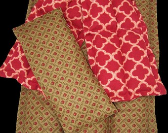 Microwave heating pad, Microwaveable, Hot cold back pack, Neck heating pad, Eye pillow, X-Large Back Heating Pad, Neck Wrap, & Eye Pack Set