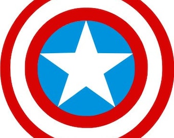Captain America SVG,Marvel, Logo files by layers - Make Your Own Print Cut Crafts, Shirts, Wall Art, Vinyl Decals,ECT