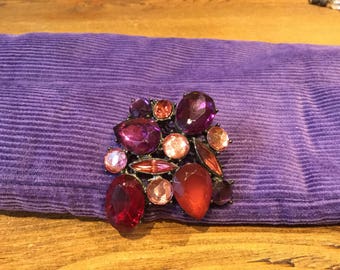 Glass brooch