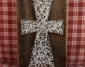 Items similar to Custom Made Jesus Cross String Art on Etsy