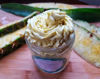 Whipped Body Butters/Whipped Shea Butter/Whipped Mango Butter/Dry Skin/Whipped Body Butter/Organic/Moisturizing/Body Butter/Pineapple/Mango