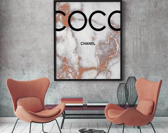 3 Coco Chanel marble print, Coco Chanel Print, Printable Coco Chanel, Coco Chanel Wall Art, Coco Chanel Digital Print, Coco Chanel Poster