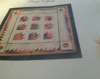 Bear Claw Quilt Look Needlepoint Kit