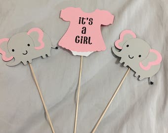 Baby Girl Baby Shower Elephant Theme