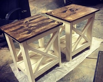 Rustic End Table