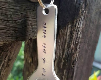 Custom Bottle Opener | Fathers day gift | Dad Gift | Gift for Him | Hand Stamped Bottle Opener | Gift for Him | Groomsmen Gift