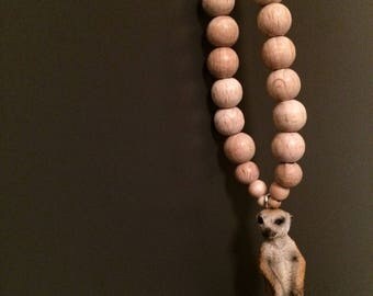 Meerkat necklace