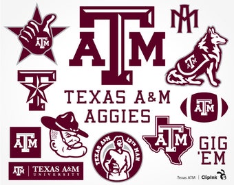 Texas ATM svg, ATM clipart, Texas Aggies svg, Aggies clipart, Texas A&M svg, digital – svg, eps, png, dxf, pdf. Cut Print Mug Shirt Decal.
