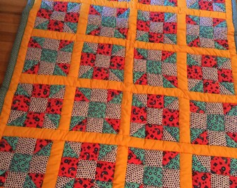 Vibrant Triple Play Quilt