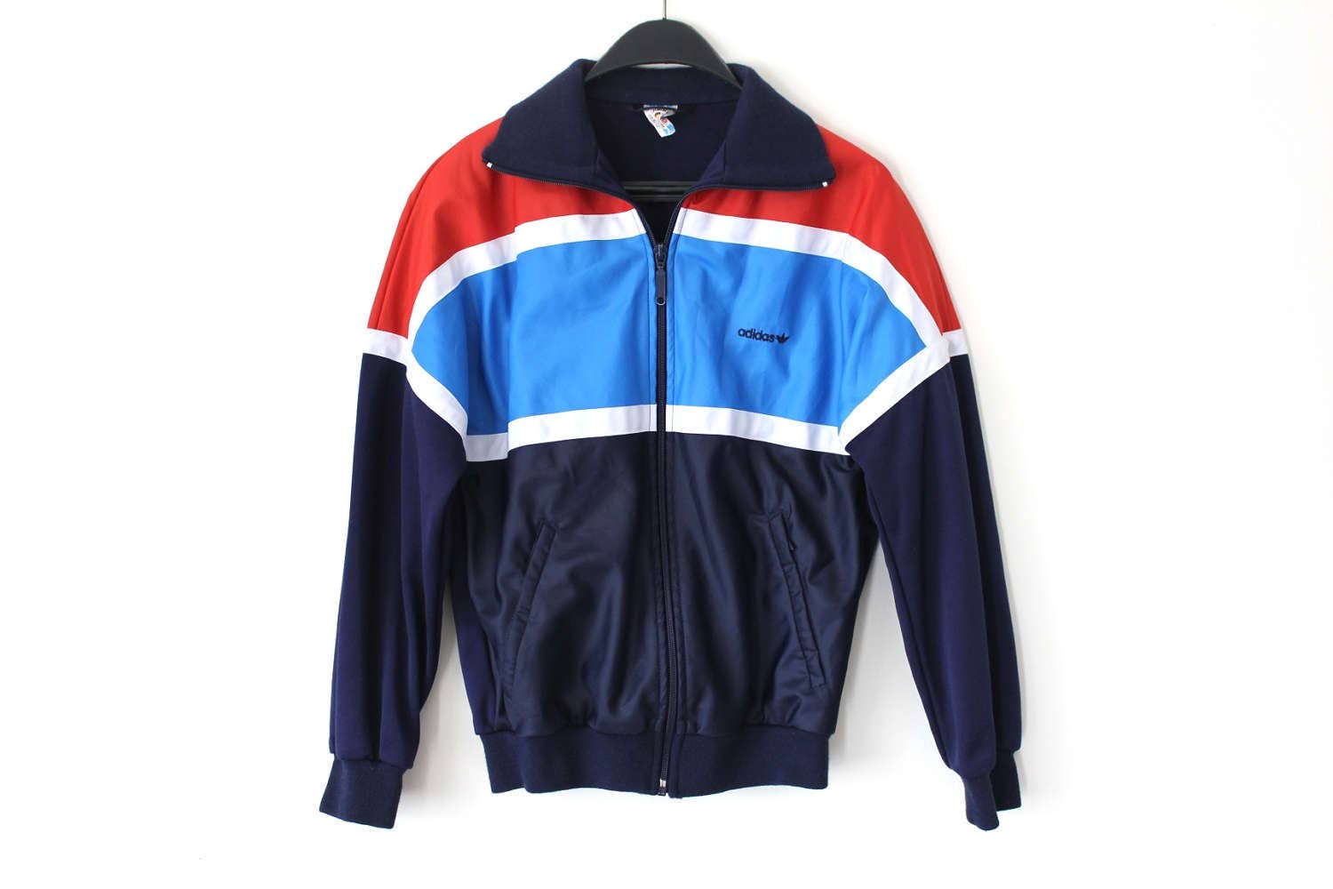 red adidas windbreaker zip up