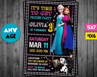 Frozen Invitation, Frozen, Frozen Party, Frozen Printable, Frozen Invite, Frozen Birthday Party, Frozen Card