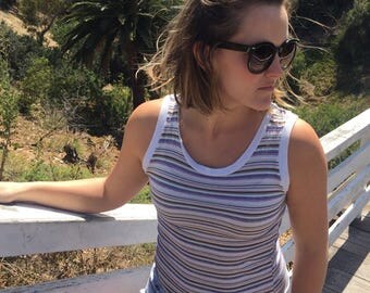 Vintage Striped Tank Size: Small-Medium