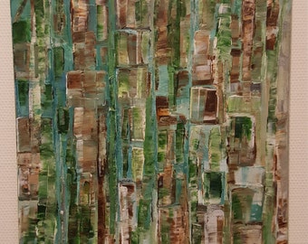 Acrylic painting spring colors