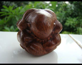 Yogi in suar wood Buddha to manipulate anti stress meditation yoga