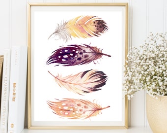 Feather Wall Art feathers wall art feathers printable feathers print Feather Wall Art feathers wall art feathers printable feathers print