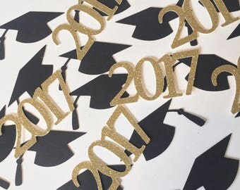 Graduation Confetti, Graduation Decorations, Graduation Party Decorations, Photo Prop, Class of 2017 Confetti, Class of 2017, Table Confetti