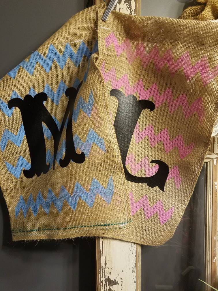 Burlap garden flag