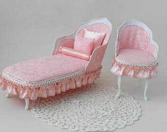 Sofa, doll furniture, sofa for dolls, dollhouse furniture, miniature sofa, couch for dolls, handmade furniture, furniture for doll,