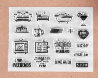 Planner Stamps, Daily Life Planner Stamps, Clear Stamps for Planner, Everyday Planner Stamps, Lifestyle Stamps.