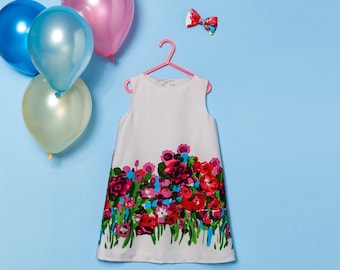 Mother and daughter dress Girls dresses Girls dress Mother daughter matching dress Girls floral dress Girls birthday dress Girls birthday