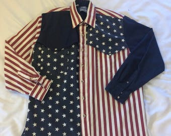 vintage american flag shirt