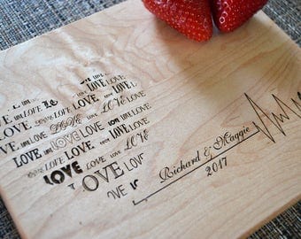 Personalized Cutting Board, Custom Cutting Board, Wedding Gift, Anniversary Gift, Housewarming Gift, Personalized Gifts. CB 108